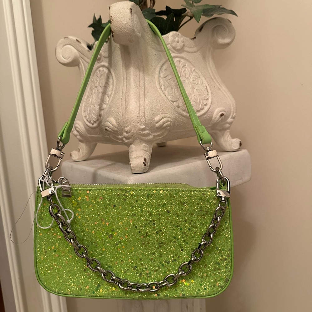 Urban Outfitters Glitter Baguette Bag
